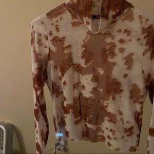 Brown Jolie & Joy sheer shirt